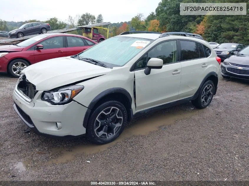 2014 Subaru Xv Crosstrek 2.0I Premium VIN: JF2GPACCXE8254718 Lot: 40420330