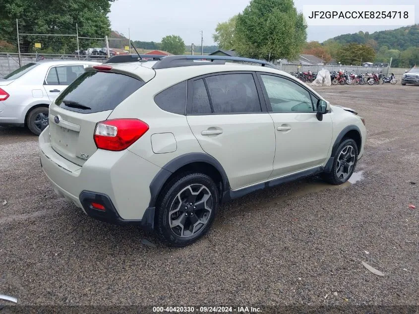 2014 Subaru Xv Crosstrek 2.0I Premium VIN: JF2GPACCXE8254718 Lot: 40420330