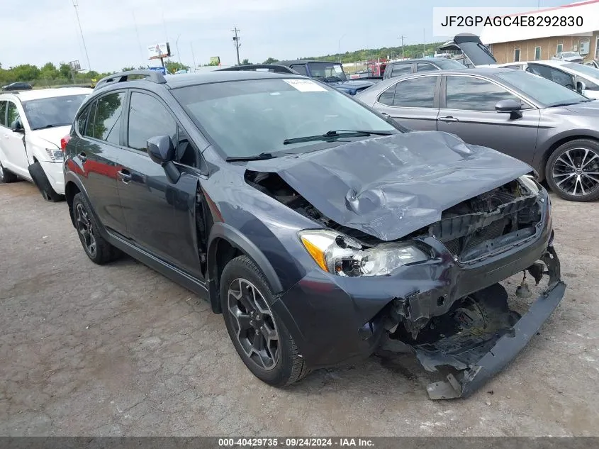 2014 Subaru Xv Crosstrek 2.0I Limited VIN: JF2GPAGC4E8292830 Lot: 40429735