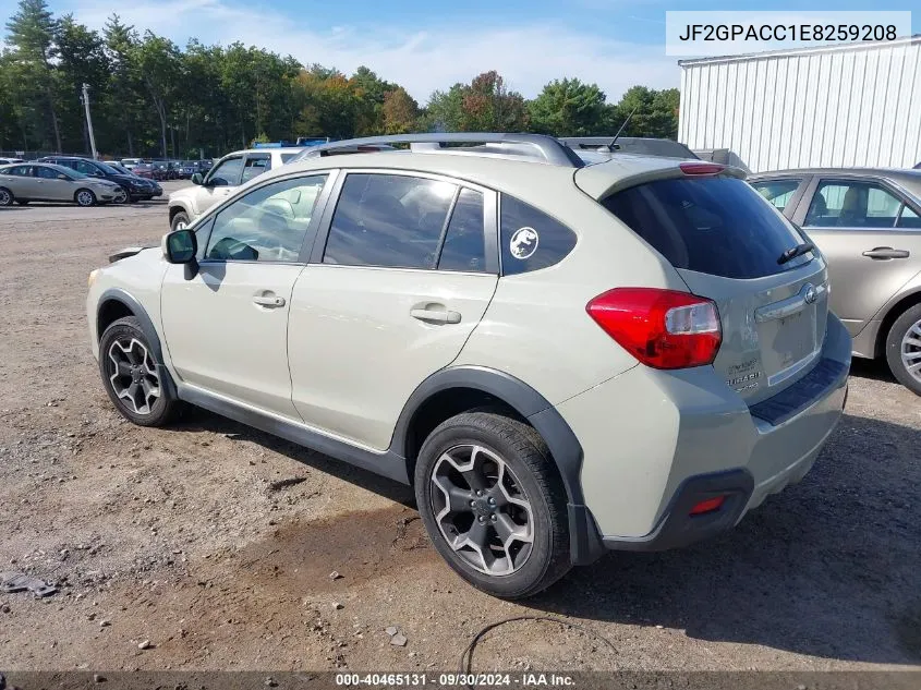 2014 Subaru Xv Crosstrek 2.0 Premium VIN: JF2GPACC1E8259208 Lot: 40465131