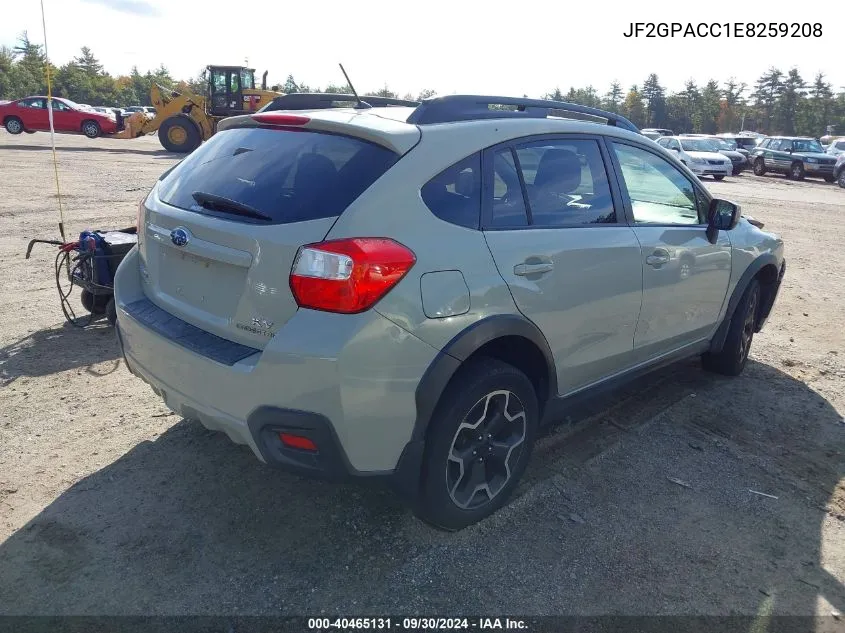 2014 Subaru Xv Crosstrek 2.0 Premium VIN: JF2GPACC1E8259208 Lot: 40465131