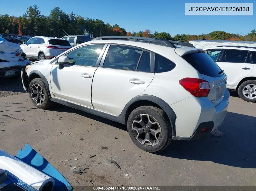 2014 Subaru Xv Crosstrek 2.0 Premium VIN: JF2GPAVC4E8206838 Lot: 40524471