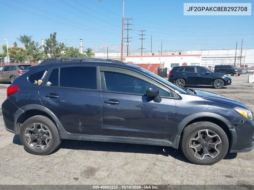 2014 Subaru Xv Crosstrek 2.0I Limited VIN: JF2GPAKC8E8292708 Lot: 40562223