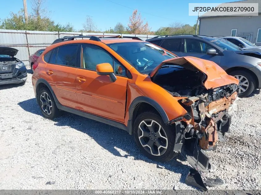 2014 Subaru Xv Crosstrek 2.0I Limited VIN: JF2GPAKC0E8270900 Lot: 40568217