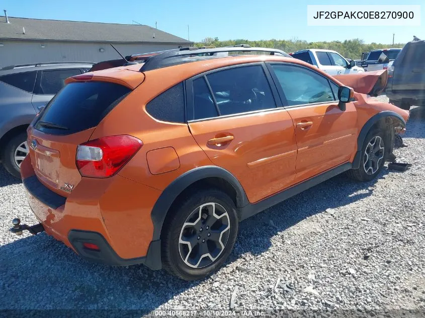 2014 Subaru Xv Crosstrek 2.0I Limited VIN: JF2GPAKC0E8270900 Lot: 40568217