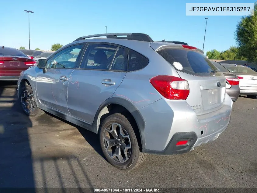 2014 Subaru Xv Crosstrek 2.0I Premium VIN: JF2GPAVC1E8315287 Lot: 40571044