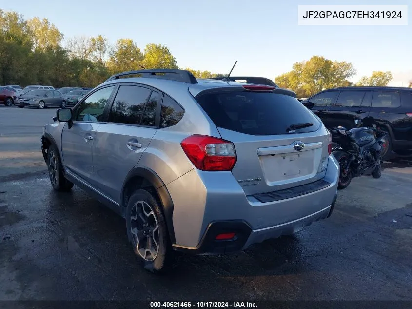 2014 Subaru Xv Crosstrek 2.0I Limited VIN: JF2GPAGC7EH341924 Lot: 40621466