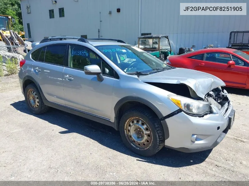 2015 Subaru Xv Crosstrek 2.0I Limited VIN: JF2GPAPC0F8251905 Lot: 39738356