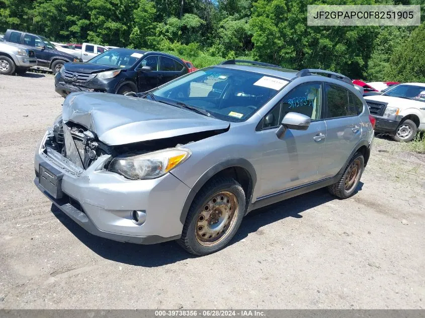 2015 Subaru Xv Crosstrek 2.0I Limited VIN: JF2GPAPC0F8251905 Lot: 39738356