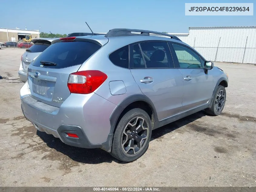 2015 Subaru Xv Crosstrek 2.0I Premium VIN: JF2GPACC4F8239634 Lot: 40145094