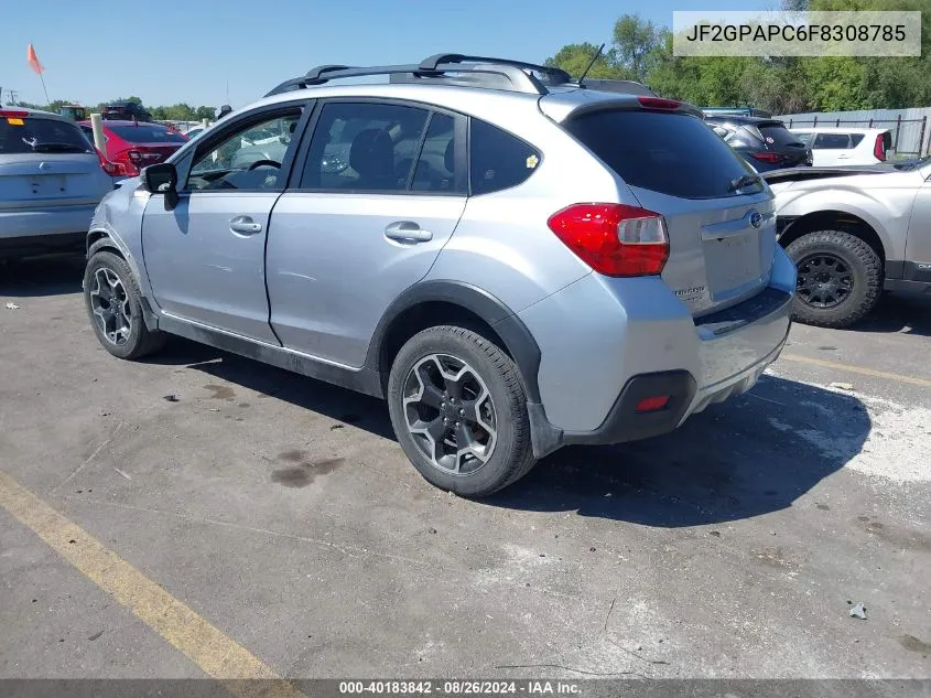 2015 Subaru Xv Crosstrek 2.0I Limited VIN: JF2GPAPC6F8308785 Lot: 40183842