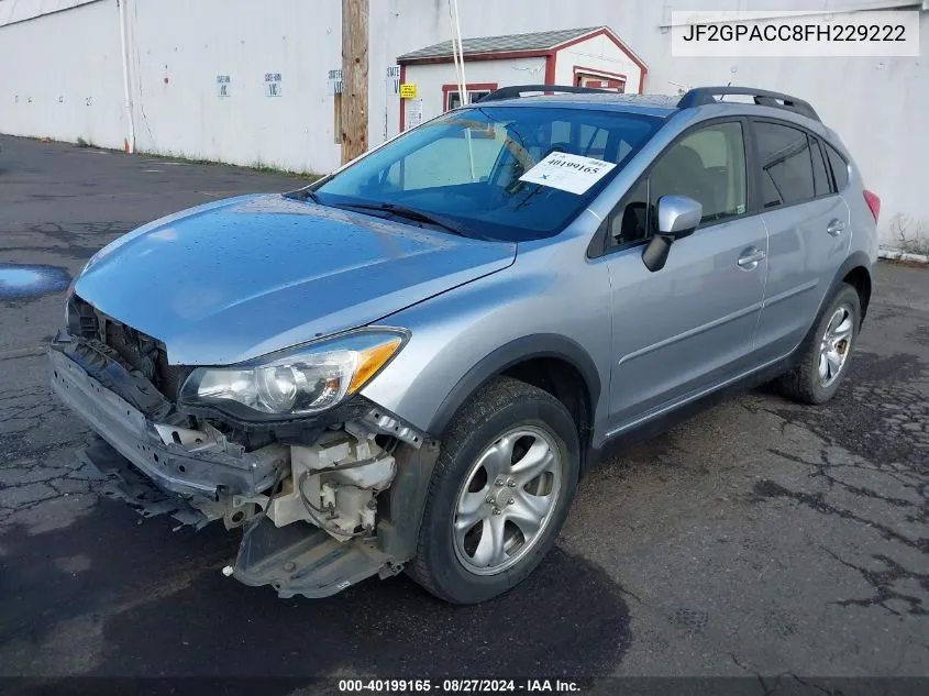 2015 Subaru Xv Crosstrek 2.0I Premium VIN: JF2GPACC8FH229222 Lot: 40199165