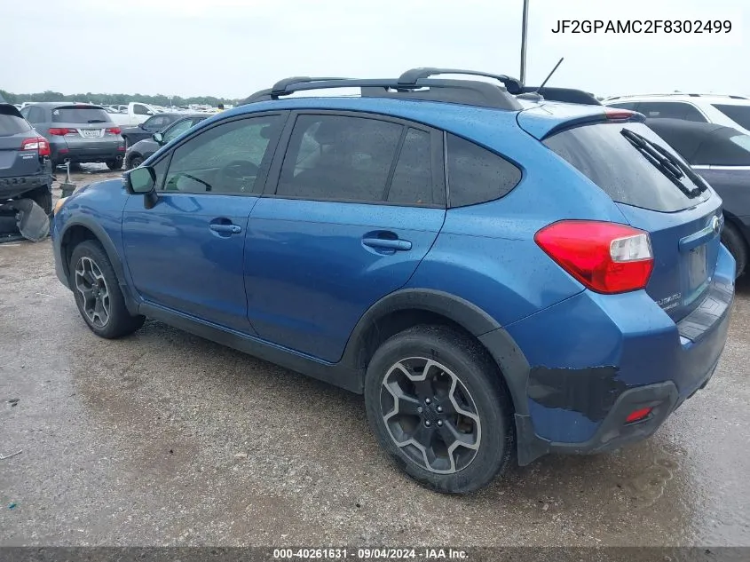 2015 Subaru Xv Crosstrek 2.0I Limited VIN: JF2GPAMC2F8302499 Lot: 40261631