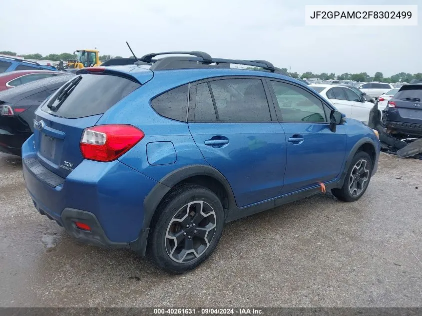 2015 Subaru Xv Crosstrek 2.0I Limited VIN: JF2GPAMC2F8302499 Lot: 40261631