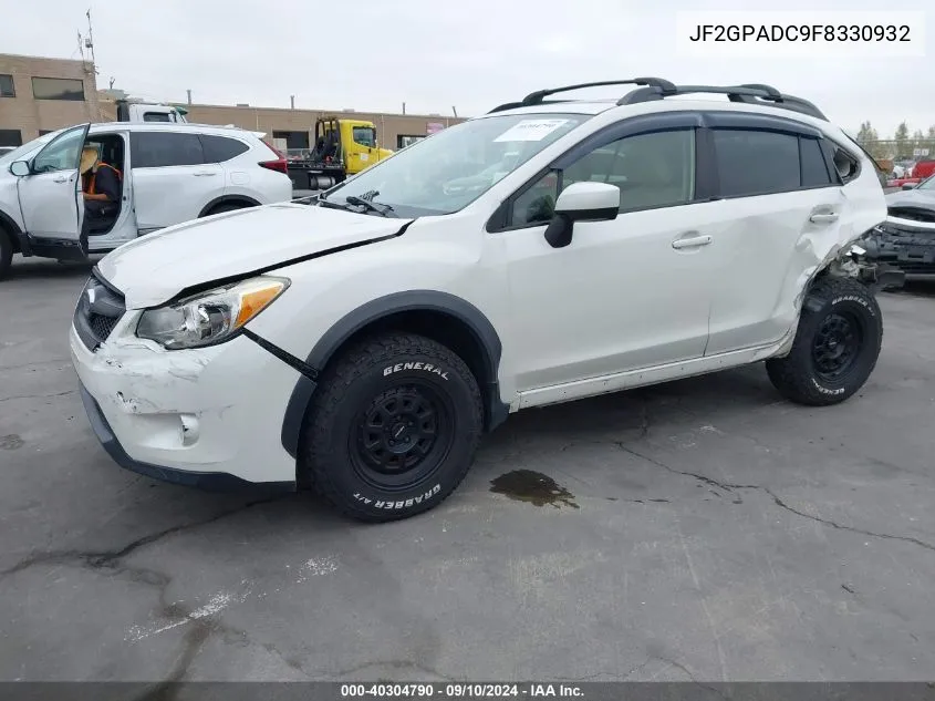 2015 Subaru Xv Crosstrek 2.0I Premium VIN: JF2GPADC9F8330932 Lot: 40304790