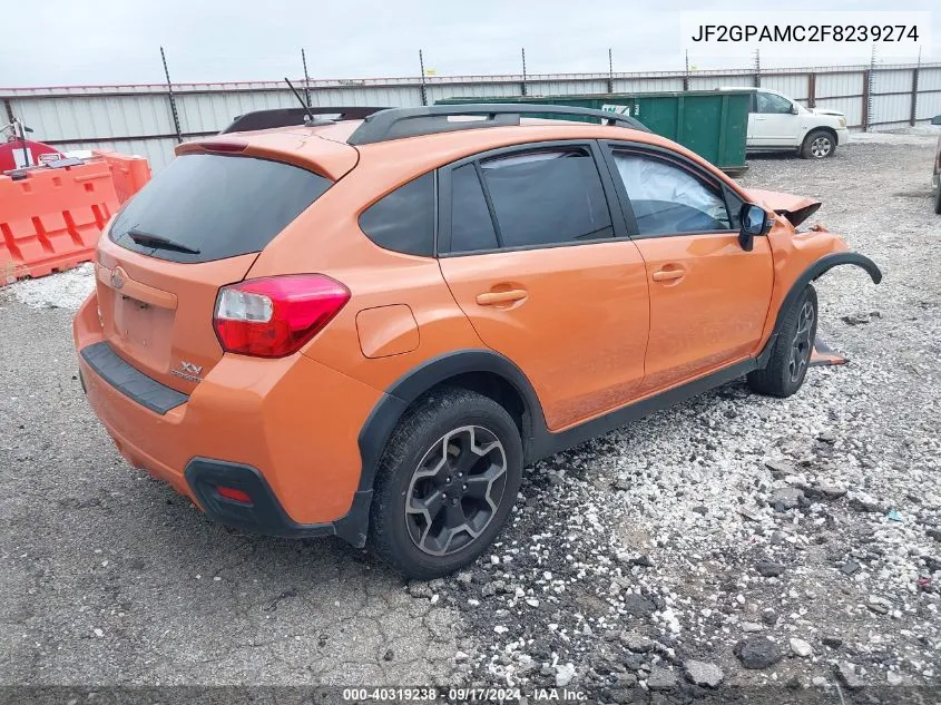 2015 Subaru Xv Crosstrek 2.0I Limited VIN: JF2GPAMC2F8239274 Lot: 40319238