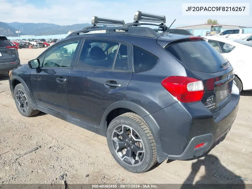 2015 Subaru Xv Crosstrek 2.0I Premium VIN: JF2GPACC9F8216267 Lot: 40360455