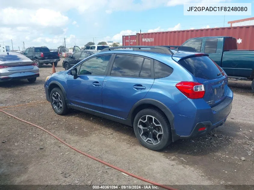 2015 Subaru Xv Crosstrek 2.0I Premium VIN: JF2GPADC1F8248080 Lot: 40361094