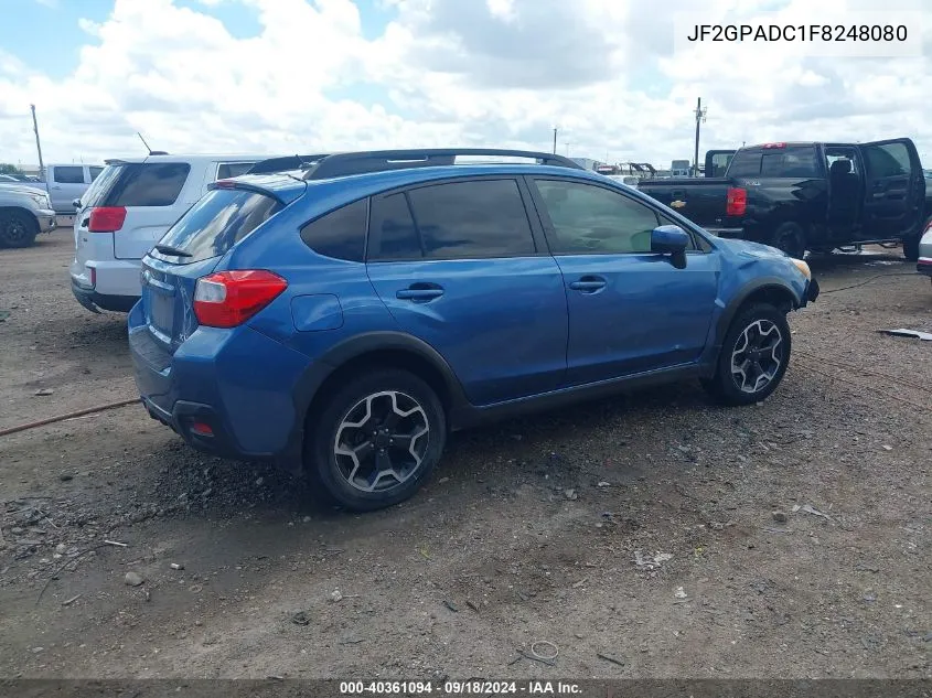 2015 Subaru Xv Crosstrek 2.0I Premium VIN: JF2GPADC1F8248080 Lot: 40361094