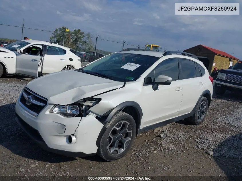 2015 Subaru Xv Crosstrek 2.0I Limited VIN: JF2GPAMCXF8260924 Lot: 40383595