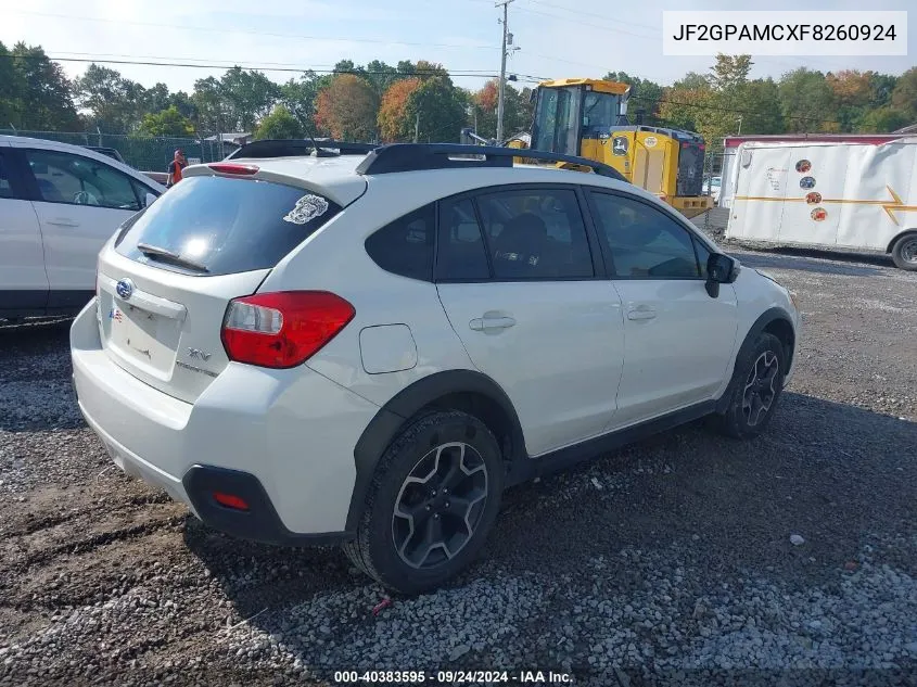 2015 Subaru Xv Crosstrek 2.0I Limited VIN: JF2GPAMCXF8260924 Lot: 40383595