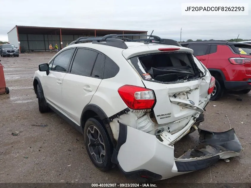 2015 Subaru Xv Crosstrek 2.0I Premium VIN: JF2GPADC0F8262293 Lot: 40392907