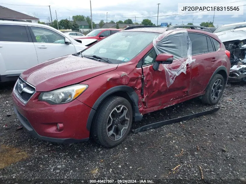 2015 Subaru Xv Crosstrek 2.0I Limited VIN: JF2GPAPC1F8315546 Lot: 40427957