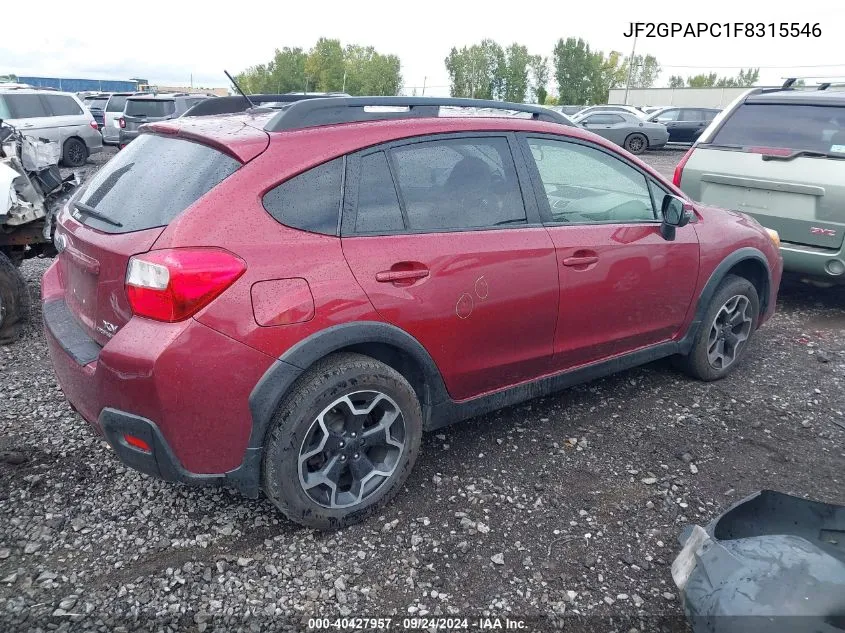 2015 Subaru Xv Crosstrek 2.0I Limited VIN: JF2GPAPC1F8315546 Lot: 40427957