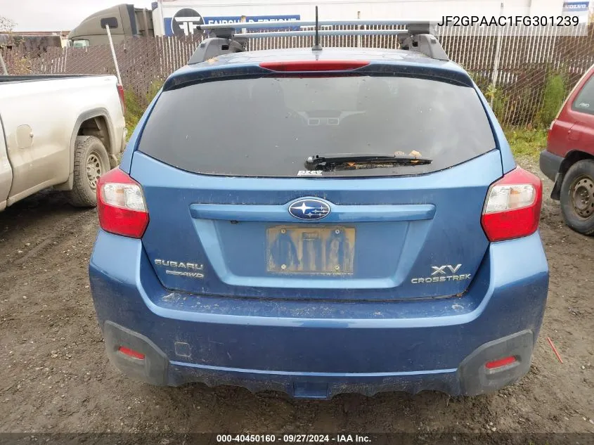 2015 Subaru Xv Crosstrek 2.0I VIN: JF2GPAAC1FG301239 Lot: 40450160