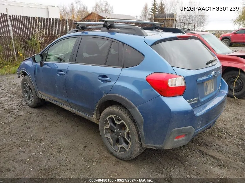 2015 Subaru Xv Crosstrek 2.0I VIN: JF2GPAAC1FG301239 Lot: 40450160