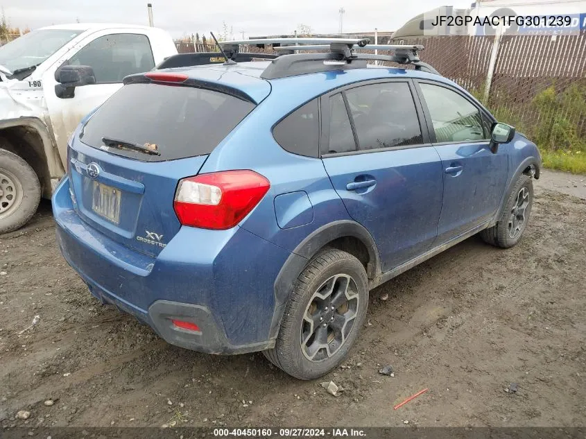 2015 Subaru Xv Crosstrek 2.0I VIN: JF2GPAAC1FG301239 Lot: 40450160