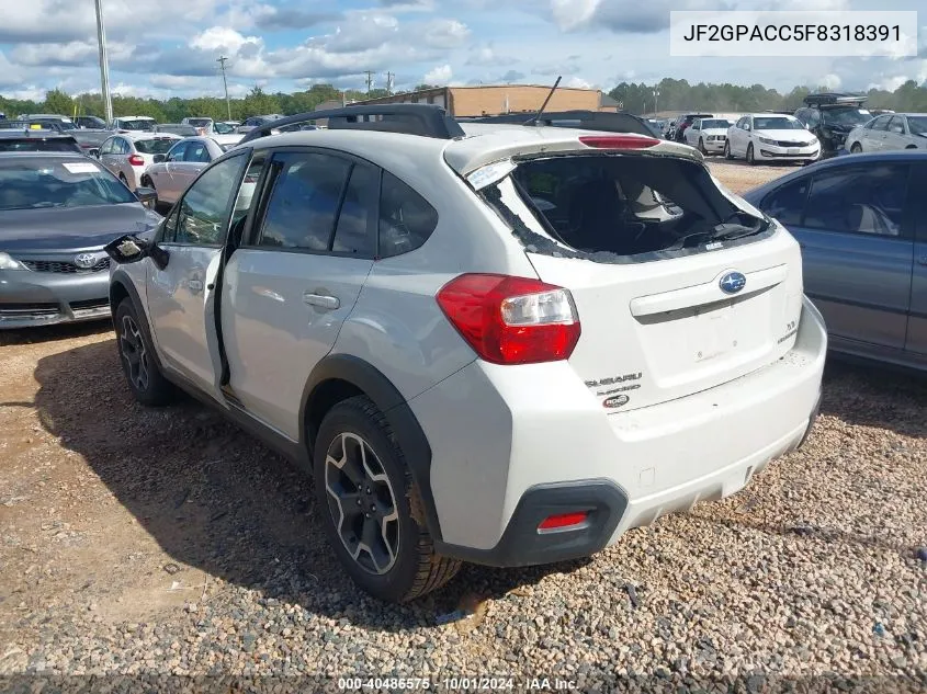 2015 Subaru Xv Crosstrek 2.0I Premium VIN: JF2GPACC5F8318391 Lot: 40486575