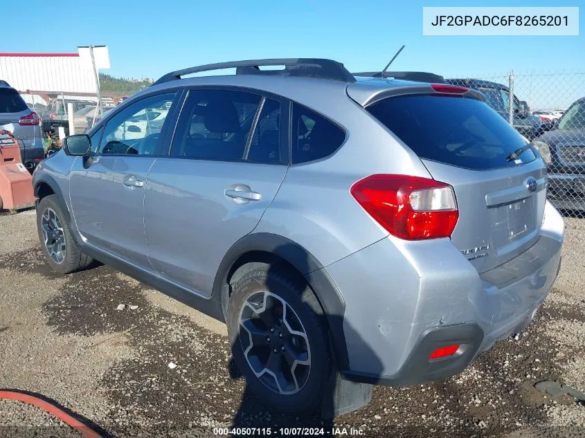 2015 Subaru Xv Crosstrek 2.0I Premium VIN: JF2GPADC6F8265201 Lot: 40507115