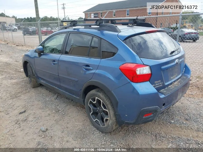 2015 Subaru Xv Crosstrek 2.0I Premium VIN: JF2GPAFC1F8216372 Lot: 40511106