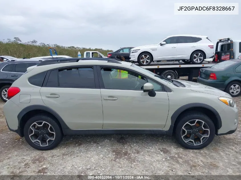 2015 Subaru Xv Crosstrek 2.0I Premium VIN: JF2GPADC6F8328667 Lot: 40532084