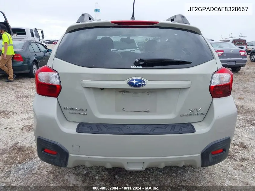 2015 Subaru Xv Crosstrek 2.0I Premium VIN: JF2GPADC6F8328667 Lot: 40532084