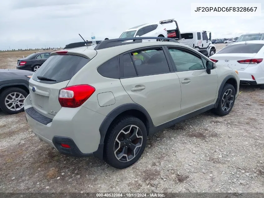 2015 Subaru Xv Crosstrek 2.0I Premium VIN: JF2GPADC6F8328667 Lot: 40532084