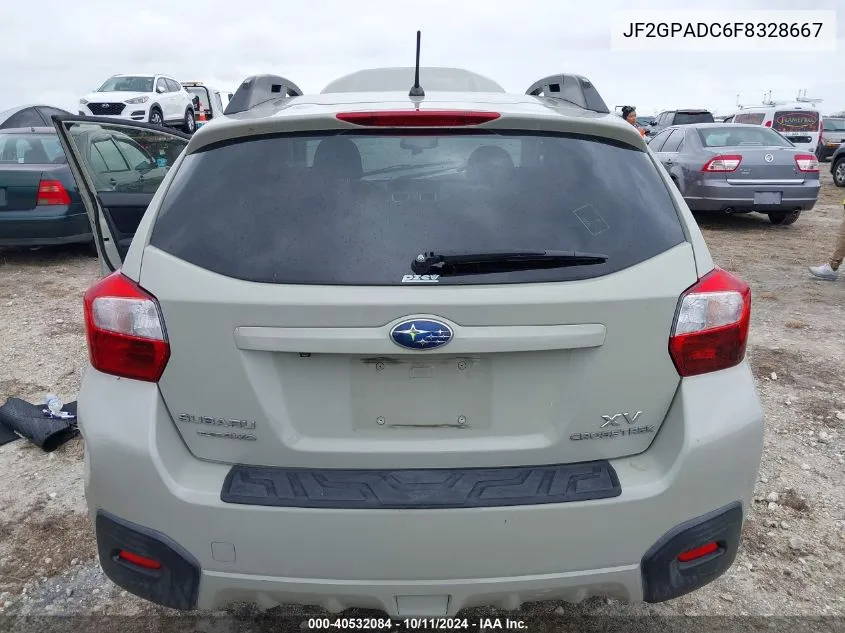 2015 Subaru Xv Crosstrek 2.0I Premium VIN: JF2GPADC6F8328667 Lot: 40532084