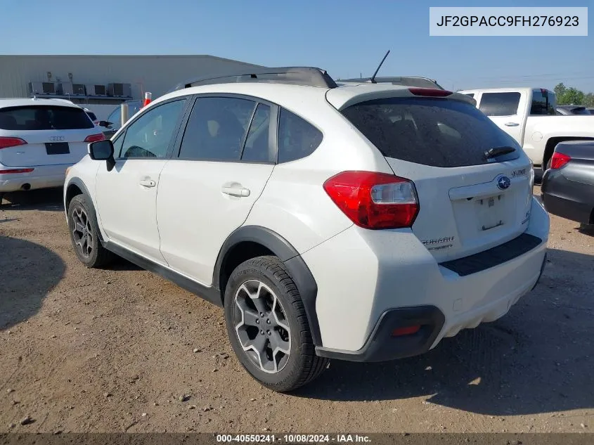 2015 Subaru Xv Crosstrek 2.0 Premium VIN: JF2GPACC9FH276923 Lot: 40550241