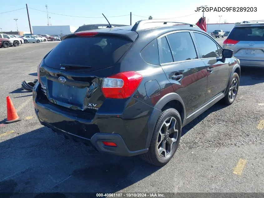 2015 Subaru Xv Crosstrek 2.0I Premium VIN: JF2GPADC9F8289203 Lot: 40561107