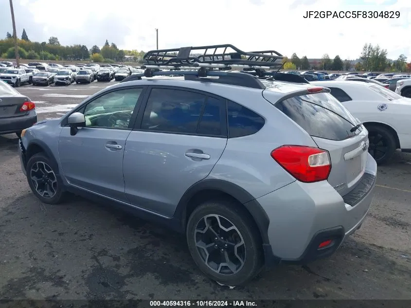 2015 Subaru Xv Crosstrek 2.0I Premium VIN: JF2GPACC5F8304829 Lot: 40594316