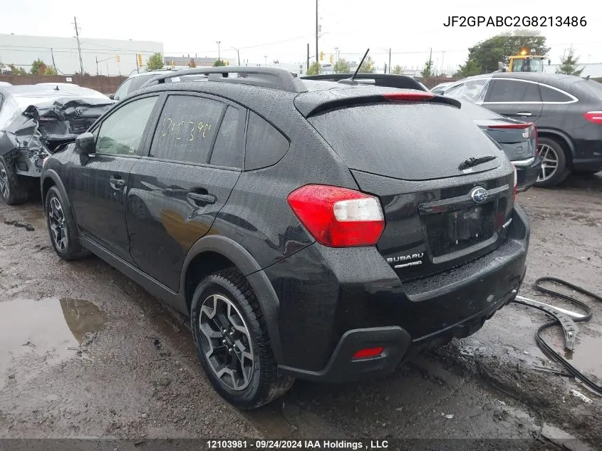 2016 Subaru Crosstrek VIN: JF2GPABC2G8213486 Lot: 12103981