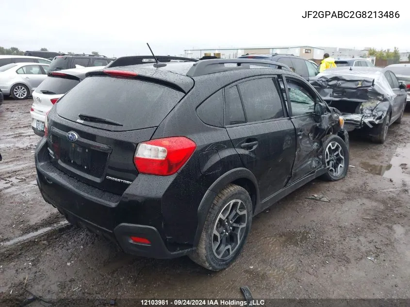 2016 Subaru Crosstrek VIN: JF2GPABC2G8213486 Lot: 12103981