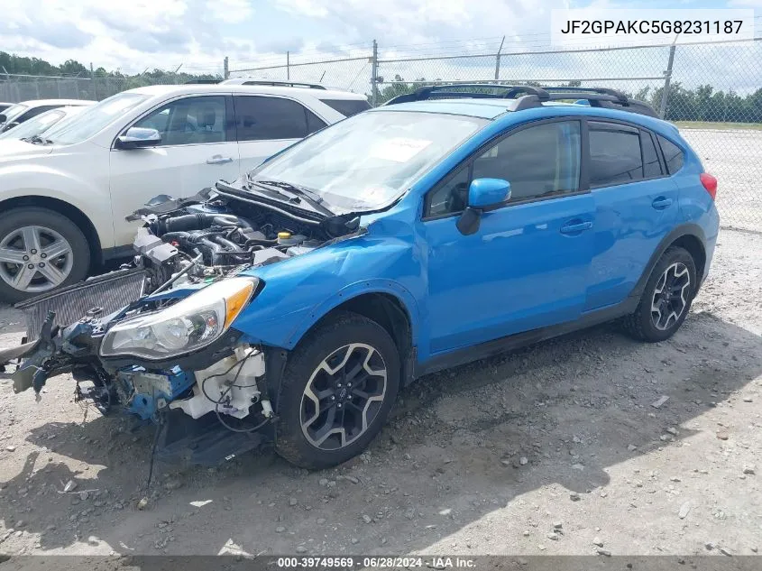 2016 Subaru Crosstrek 2.0I Limited VIN: JF2GPAKC5G8231187 Lot: 39749569