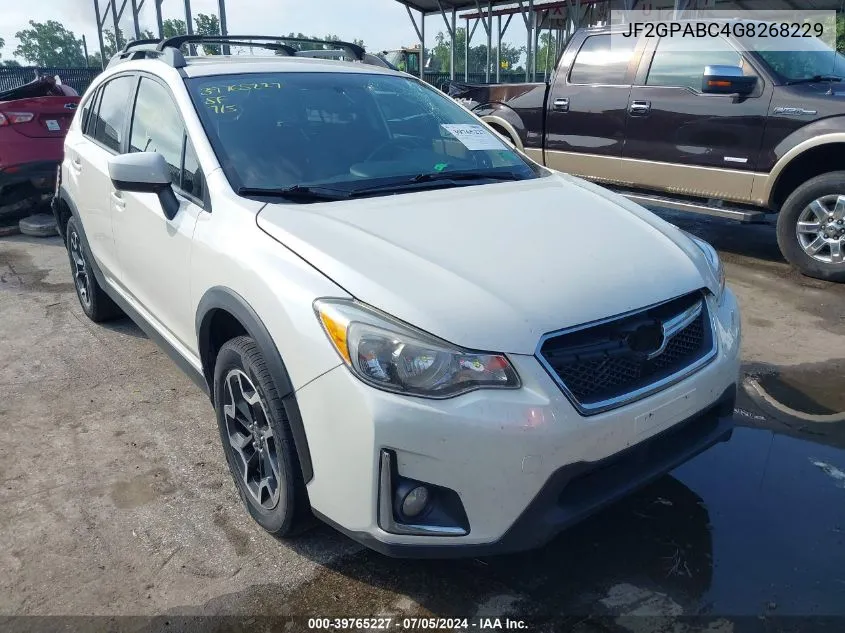 2016 Subaru Crosstrek 2.0I Premium VIN: JF2GPABC4G8268229 Lot: 39765227