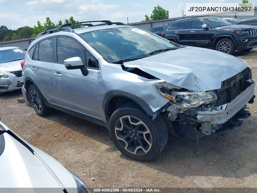 2016 Subaru Crosstrek 2.0I Limited VIN: JF2GPANC1GH346297 Lot: 40002366