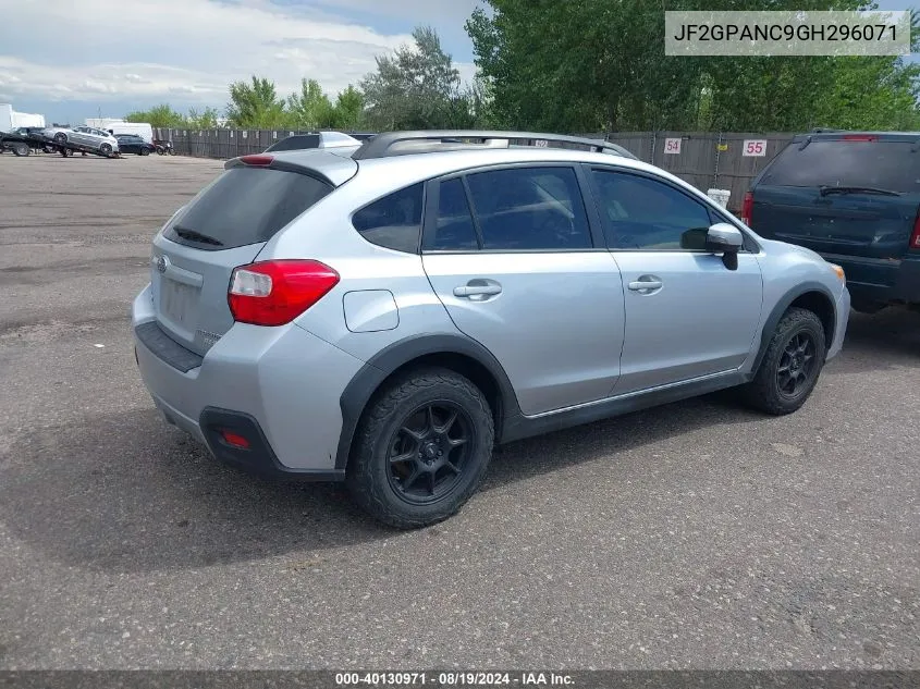 2016 Subaru Crosstrek 2.0I Limited VIN: JF2GPANC9GH296071 Lot: 40130971