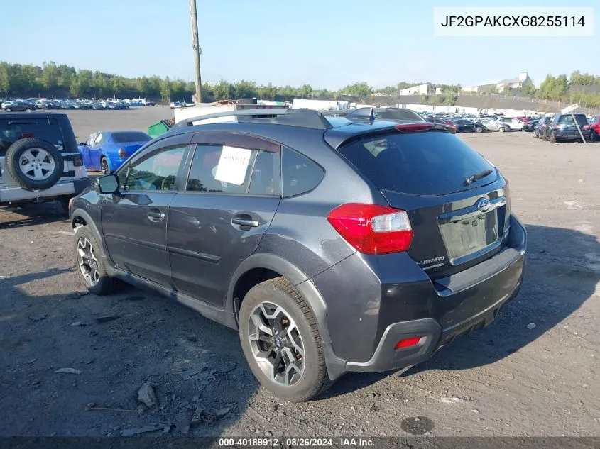 2016 Subaru Crosstrek 2.0I Limited VIN: JF2GPAKCXG8255114 Lot: 40189912