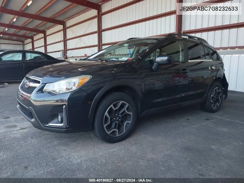 JF2GPABC7G8232633 2016 Subaru Crosstrek 2.0I Premium