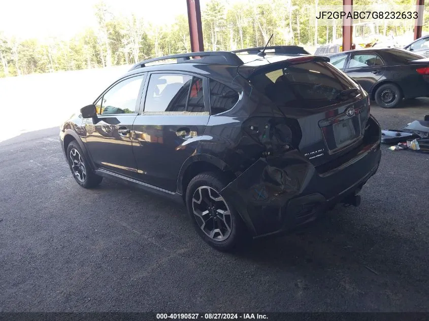 JF2GPABC7G8232633 2016 Subaru Crosstrek 2.0I Premium